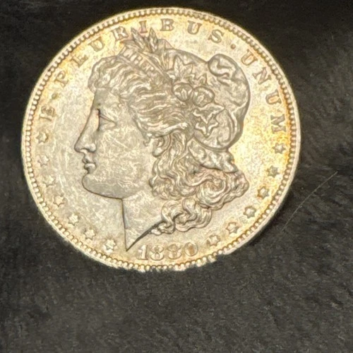 Morgan 1880 S Silver Dollar $1 Coin 0.9 Fineness Uncertified US Silver Currency