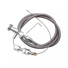 36" Length Adjustable Throttle Accelerator Cable Modified Replacement Silver ,