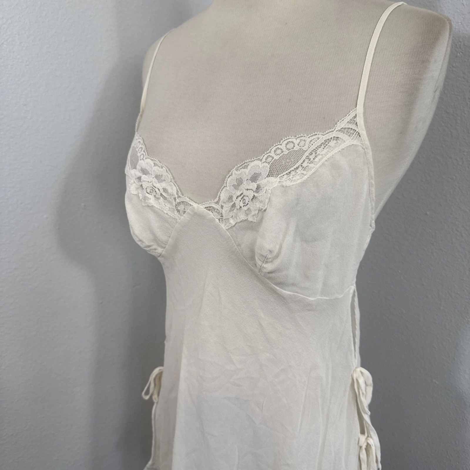 UNDERCOVER Abito slip Victorias Secret donna M seta babydoll lingerie Fairycore Y2k anni 90