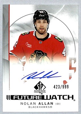 Nolan Allan 2024-25 SP Authentic Future Watch Rookie Auto /999 #163 Chicago
