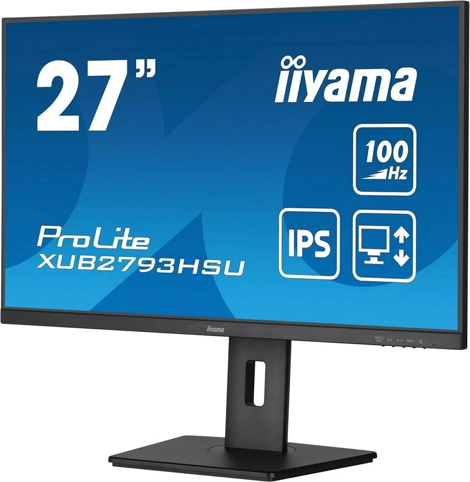 iiyama ProLite 27" IPS Monitor Full HD HAS Pivot 100Hz XUB2793HSU - Image 3 of 4