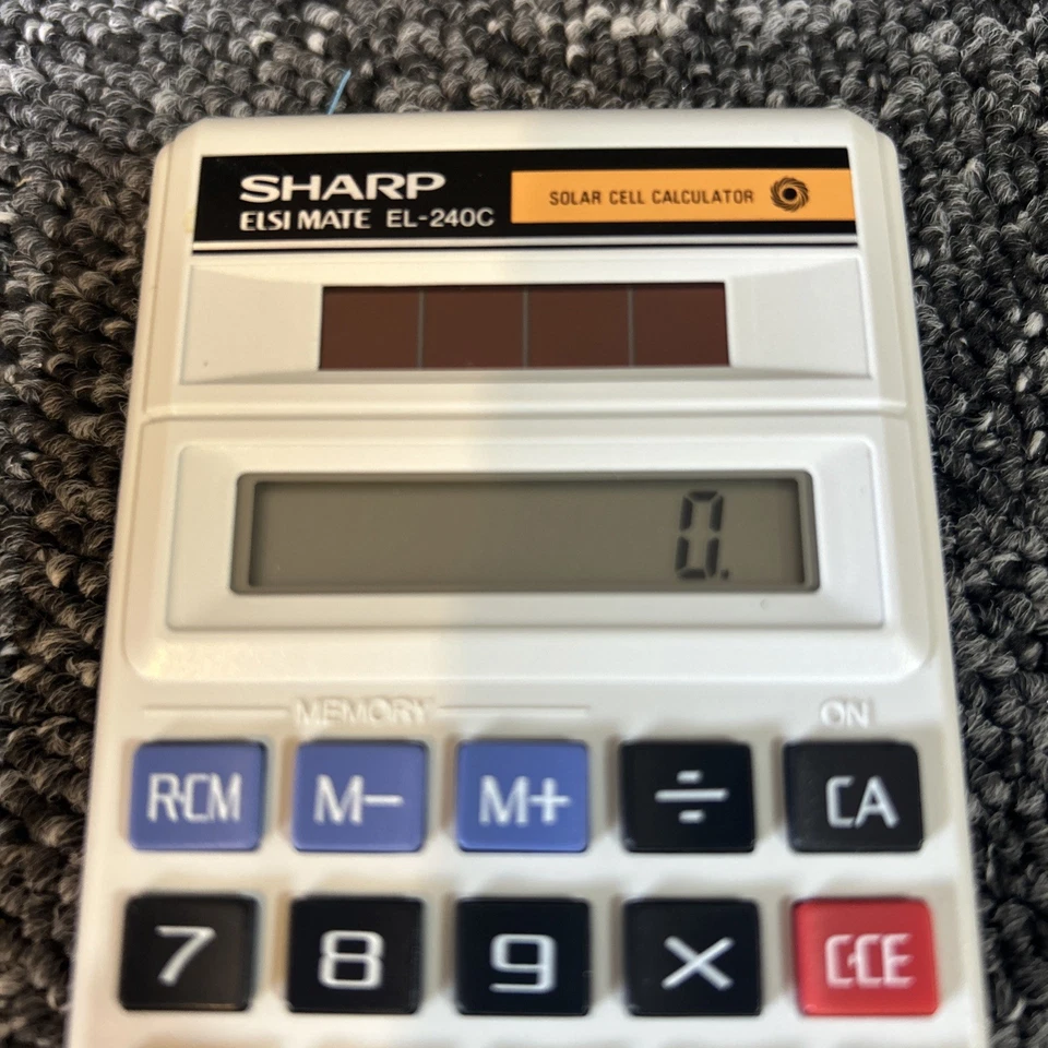 Sharp EL-240c Solar Calculator New Boxed - Image 4 of 4