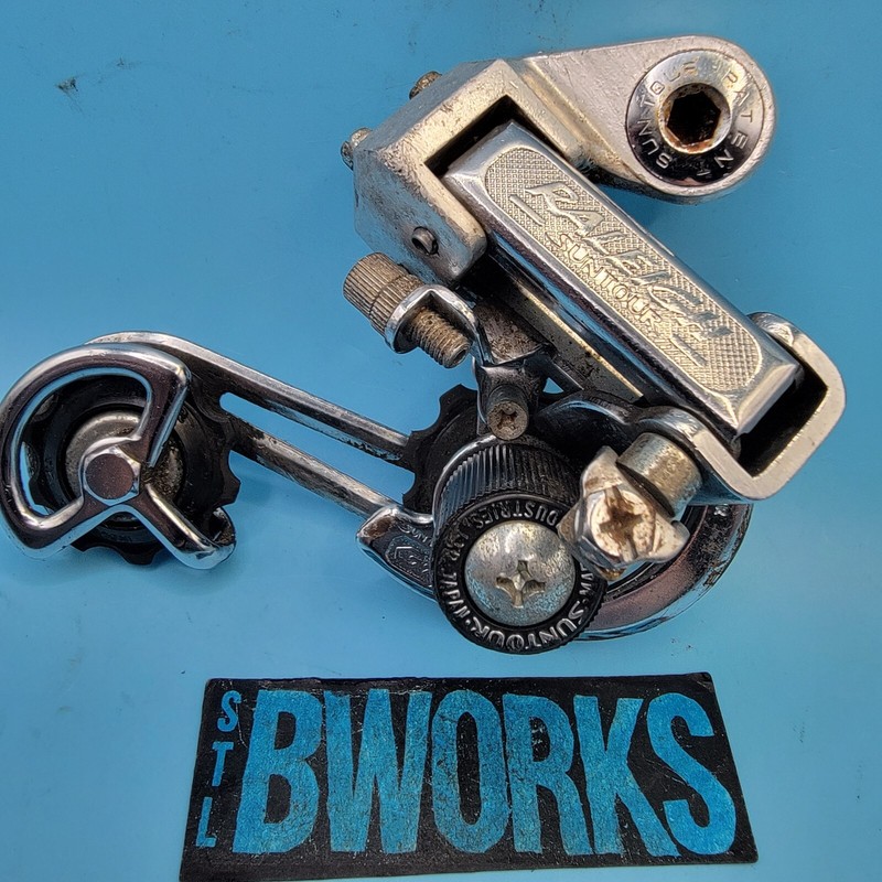 Vintage Raleigh Suntour GT Rear Derailleur  Long Cage Mtn/Touring Bike   J2