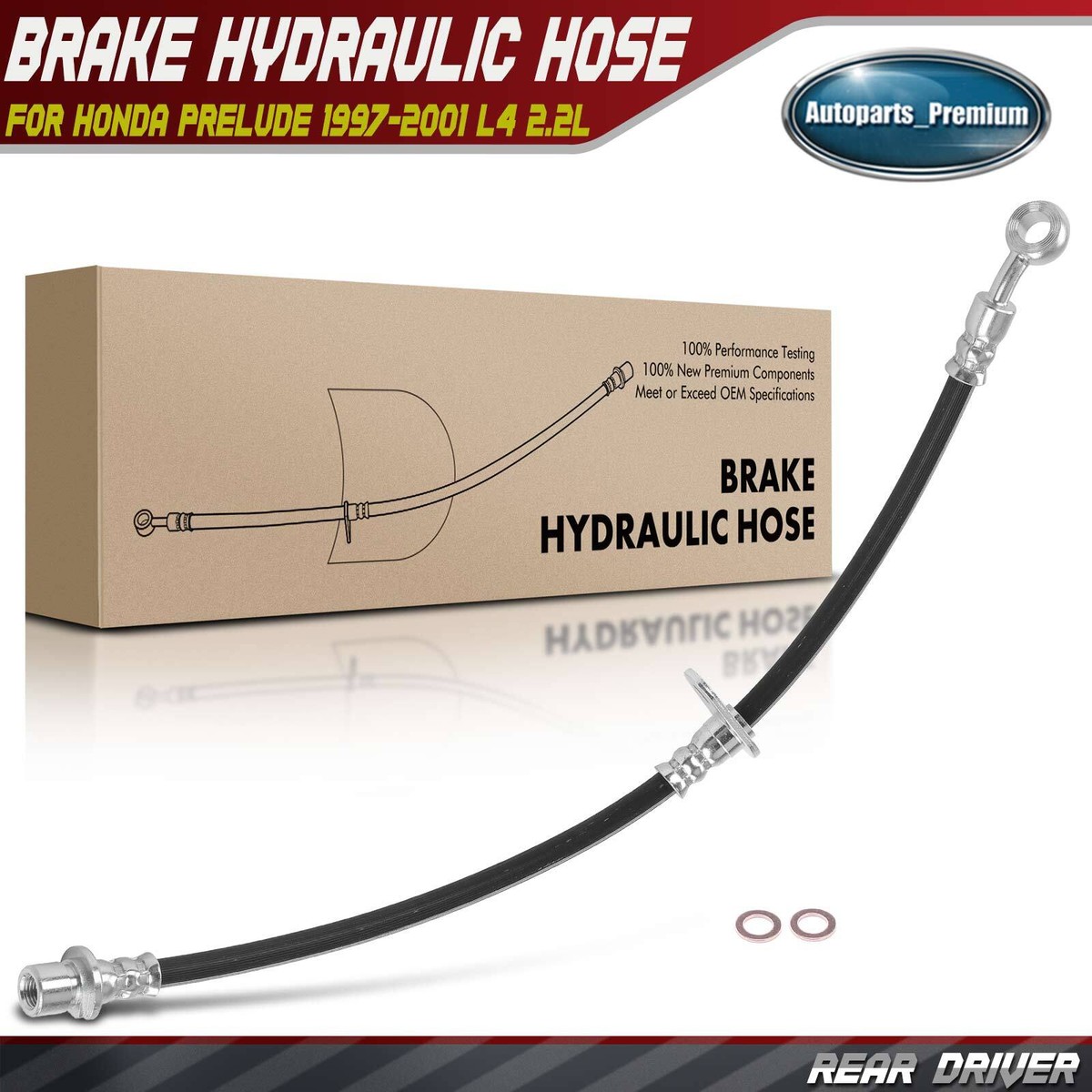 Power Steering Pressure Line Hose Assembly For Honda Prelude 1997-2001