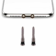 2 X SILVER Bottom Pentalobe Torx Screws for Apple iPhone X XR XS & XS MAX