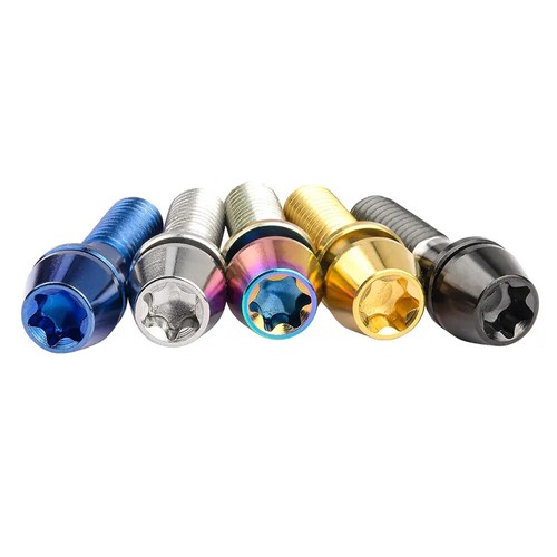 Titanium Ti Bolts M4x15.3mm T20 Torx Tapered Cap Head Screws for Bike Ritchey - Picture 4 of 12