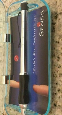 Sensa Classic  Ballpoint Pen Polar Silver New In Box Made In Usa Original Box   