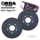 DIMPLED SLOTTED FRONT BRAKE ROTORS + PADS for TOYOTA LANDCRUISER VDJ200 2007-202