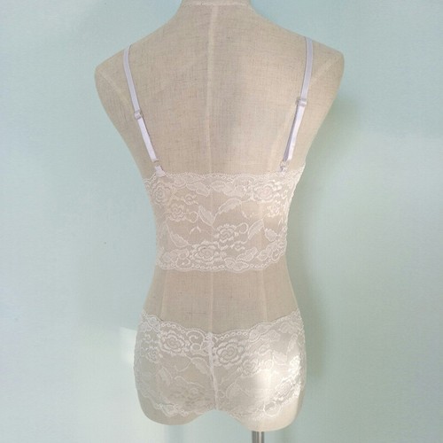 Damen-Set Aus Spitzen-Bh Und Slip Transparente Dessous Höschen Ohne Schritt ∑ ⊿ - Bild 12 von 15