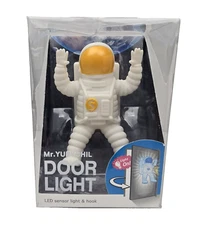 Astronaut Door Light LED Sensor Light and Key Holder Mr. Yupychil Yellow NEW