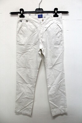 Fay Damenjeans Größe 40 Hose Weiß Baumwolle Hose Keuchen Logo Frau Italy