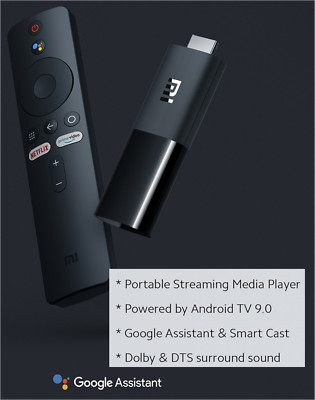Android TV 9.0 Quad Core 1080P HD Audio Decoding Chromecast  TV Stick 1GB + 8GB