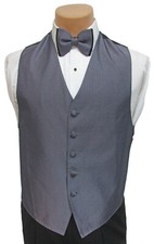 Men's Purple Jean Yves Tuxedo Vest  Bow Tie Formal Wedding Groom Prom