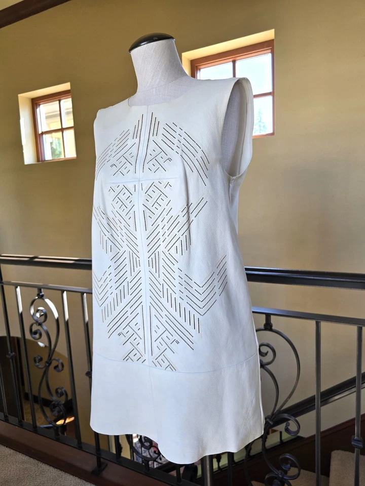 Twelfth Street Cynthia Vincent S P Leather Top Shirt Blouse Women mixed media - Image 3 of 4