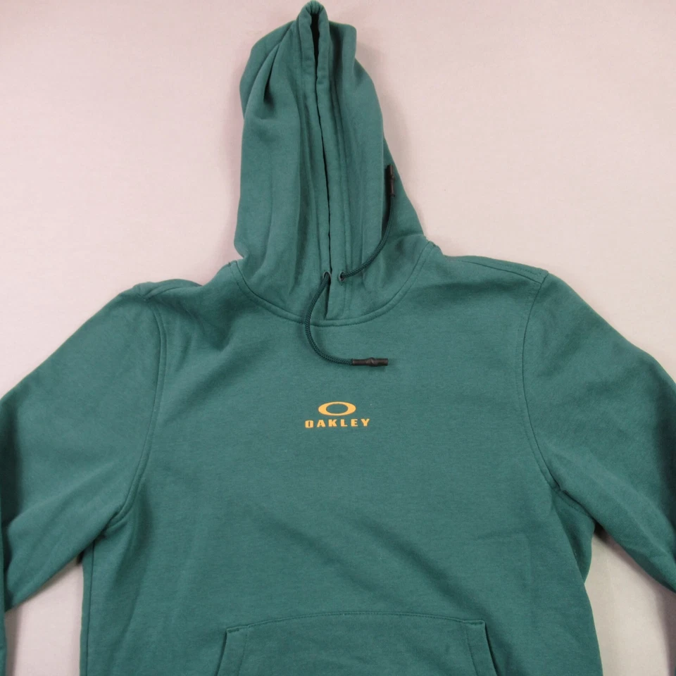 Oakley Hoodie Mens Small Long Sleeve Pockets Standard Casual Hood Green - Image 3 of 4