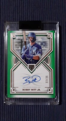 Bobby Witt Jr 2022 Topps Definitive Green Parallel RC Auto 22/25 