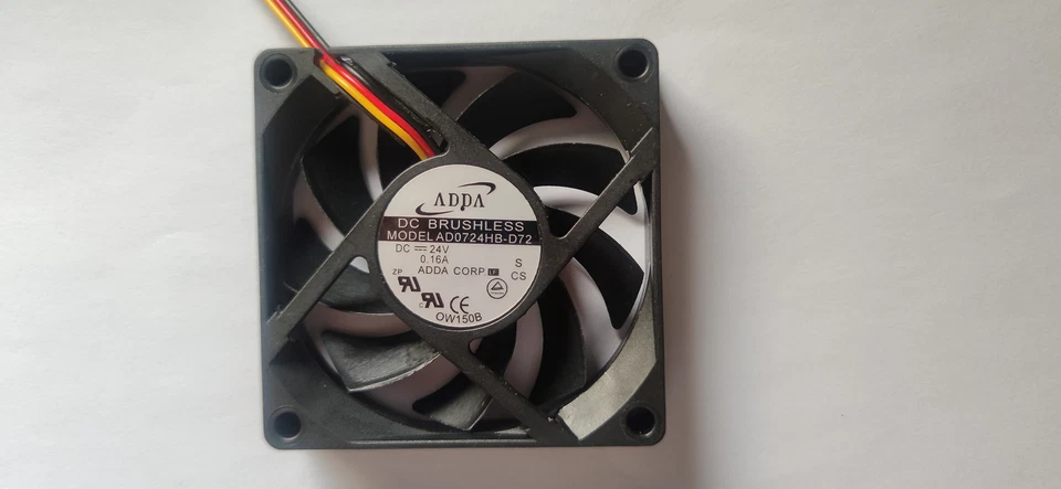 1pc ADDA AD0724HB-D72 7CM 7015 24V 0.16A Rexroth Inverter Alarm Cooling Fan - Image 2 of 4