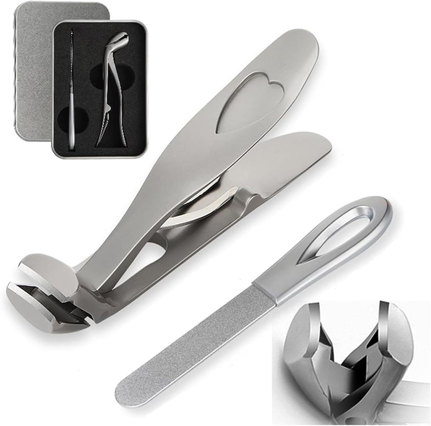 Podomax PODOclip Evo Pro – Nagelclipper Für Dicke & Empfindliche Nägel, Ergonomisch Aus Edelstahl Mit Auffangbehälter