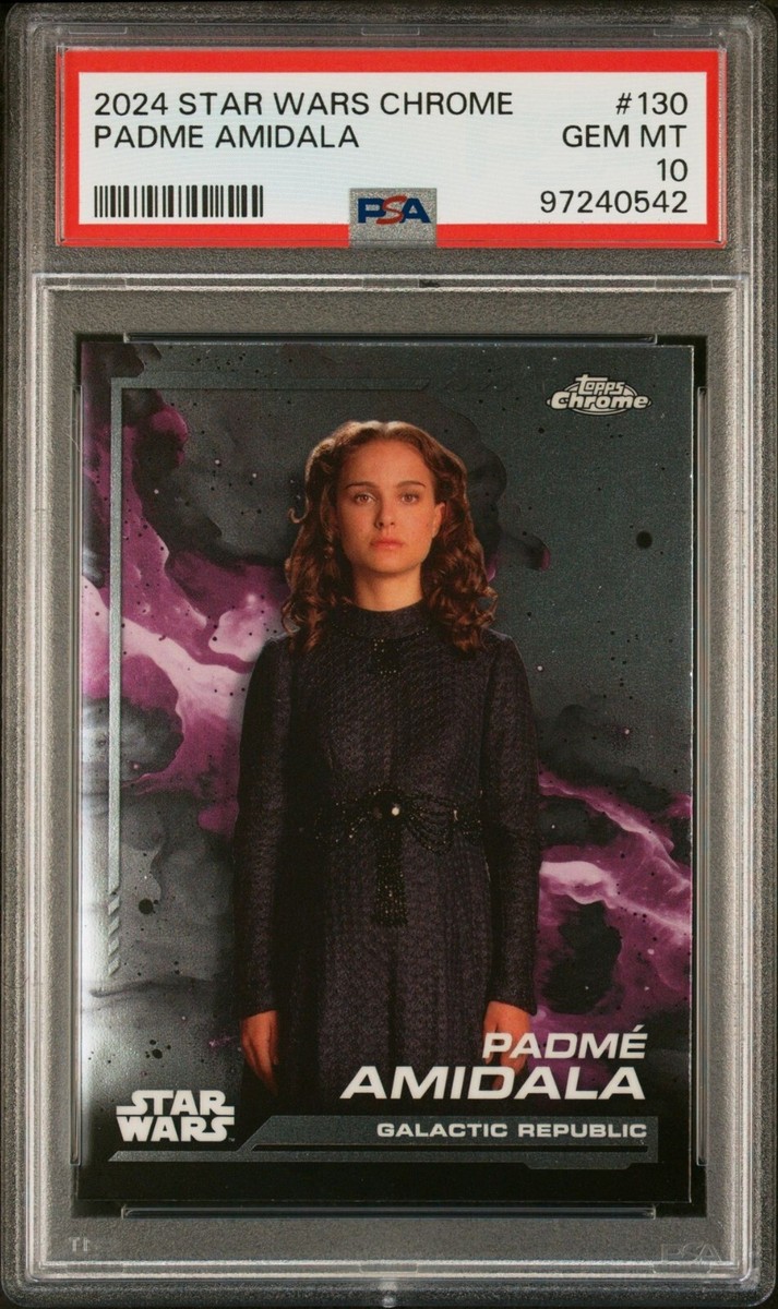 2024 Topps Star Wars Chrome Padme Amidala Card #130 PSA GEM MT 10