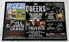 2006 promo postcard~THE QUEERS, HE IS LEGEND, KILLWHITNEYDEAD, CONVERGE, more