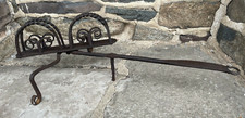 Vintage Handforged Wrought Iron Fireplace Bread Toaster