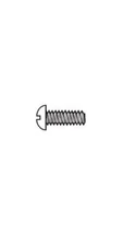 6-32 x 3/8" Round Head Screw Slotted Nylon Fastener S12061