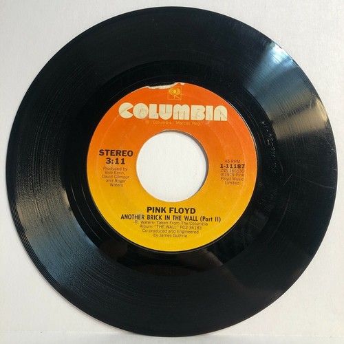Pink Floyd 45 Another Brick In The Wall 2 1980 Psyche Prog Rock Vinyl Record NM- - Picture 2 of 9