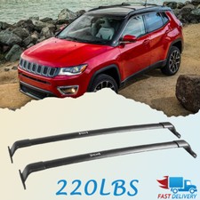 220lbs Cross Bar Roof Rack Rail For 2017 - 2025 Jeep Compass Cargo Accessories