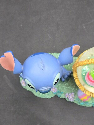 Disney Store Lilo & Stitch Easter Theme Snowglobe with Eggs & Palm