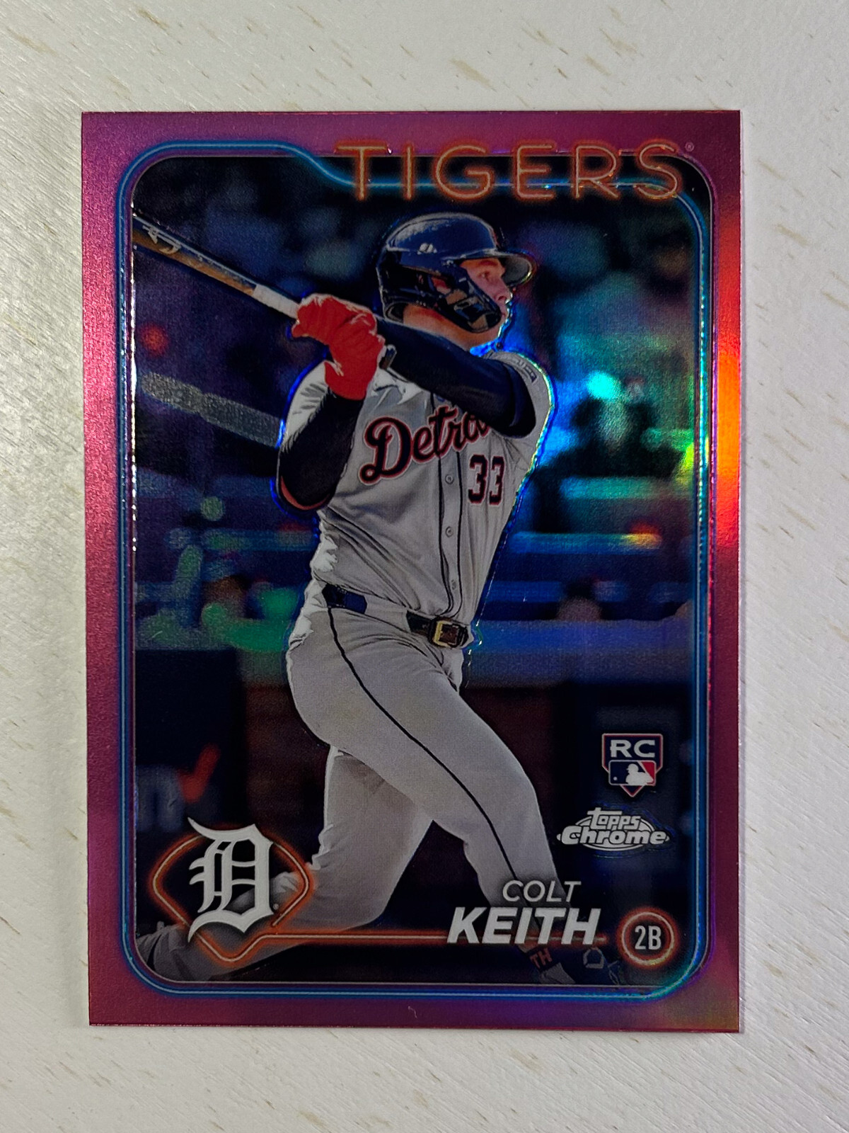 2024 Topps Chrome - Colt Keith #2 Pink Refractor (RC)