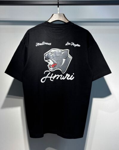 New AMIRI Shirt Men Women Tee Sleeve Fashion 2025 Casual Cotton Size M (S-XL) N2