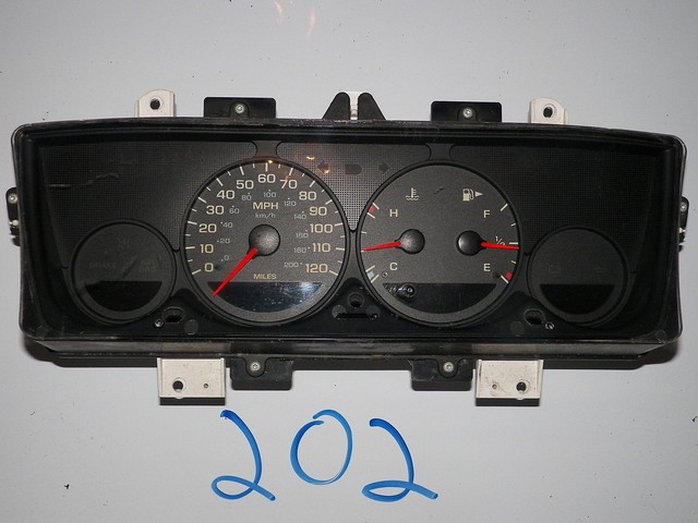 2002 02 Dodge Neon Speedometer Head Cluster Gauges Volt Oil Temp Fuel For Sale Online Ebay