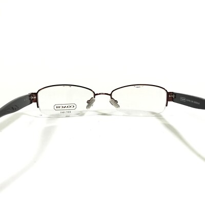 Coach Eyeglasses Frames SUZANNA 246 BORDEAUX Red Oval Half  display picture 2