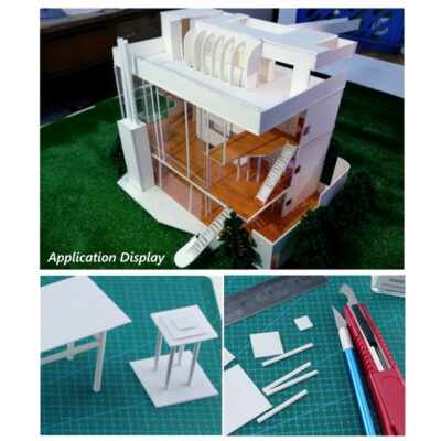 QUARKZMAN ABS Kunststoffstäbe 5 Stück - Rot 2x250mm DIY