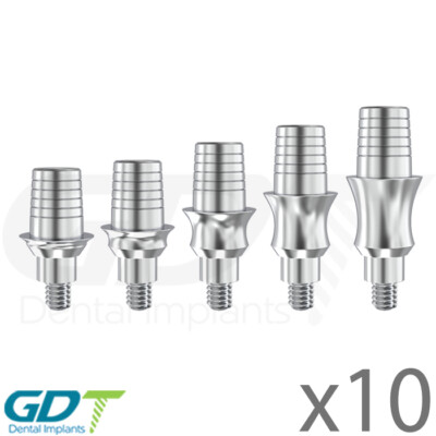 x10 CAD/CAM Rotational Titanium Base Int Hex Dental Im plant GDT