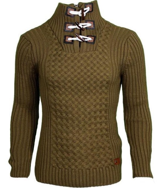 LCR Big Mens High Fashion Camel Sweater eBay