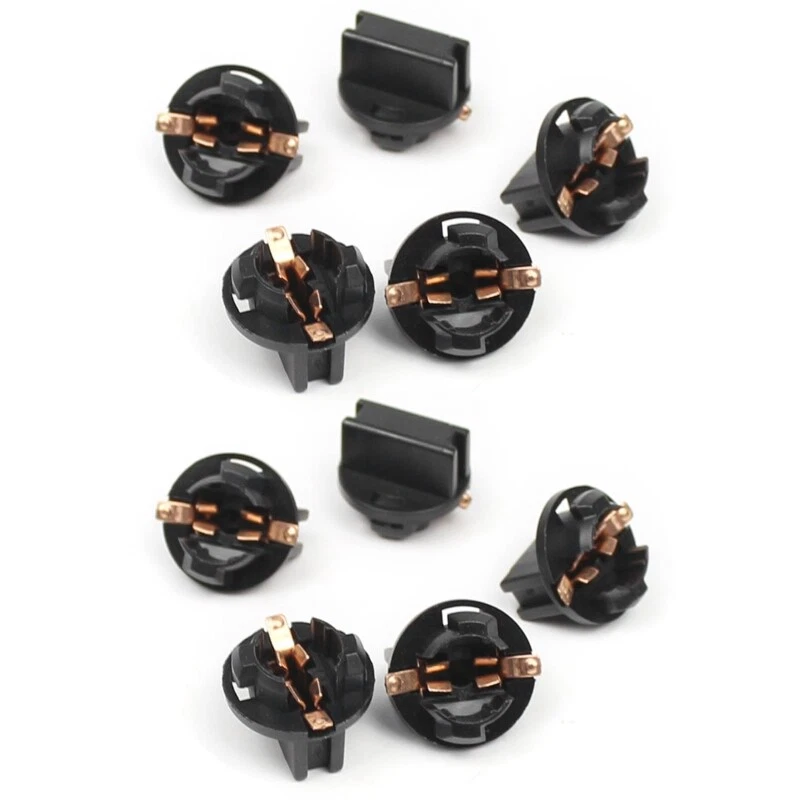 T10 Base Car Socket Twist Lock W5W Instrument Panel Cluster Plug Light Bulb