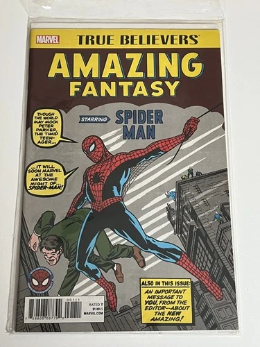 TRUE BELIEVERS AMAZING FANTASY STARRING SPIDER-MAN #1  - 2017