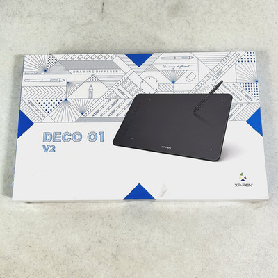 XP-Pen Deco 01 V2 Graphics Drawing Tablet 8192 Levels Tilt Support New Other