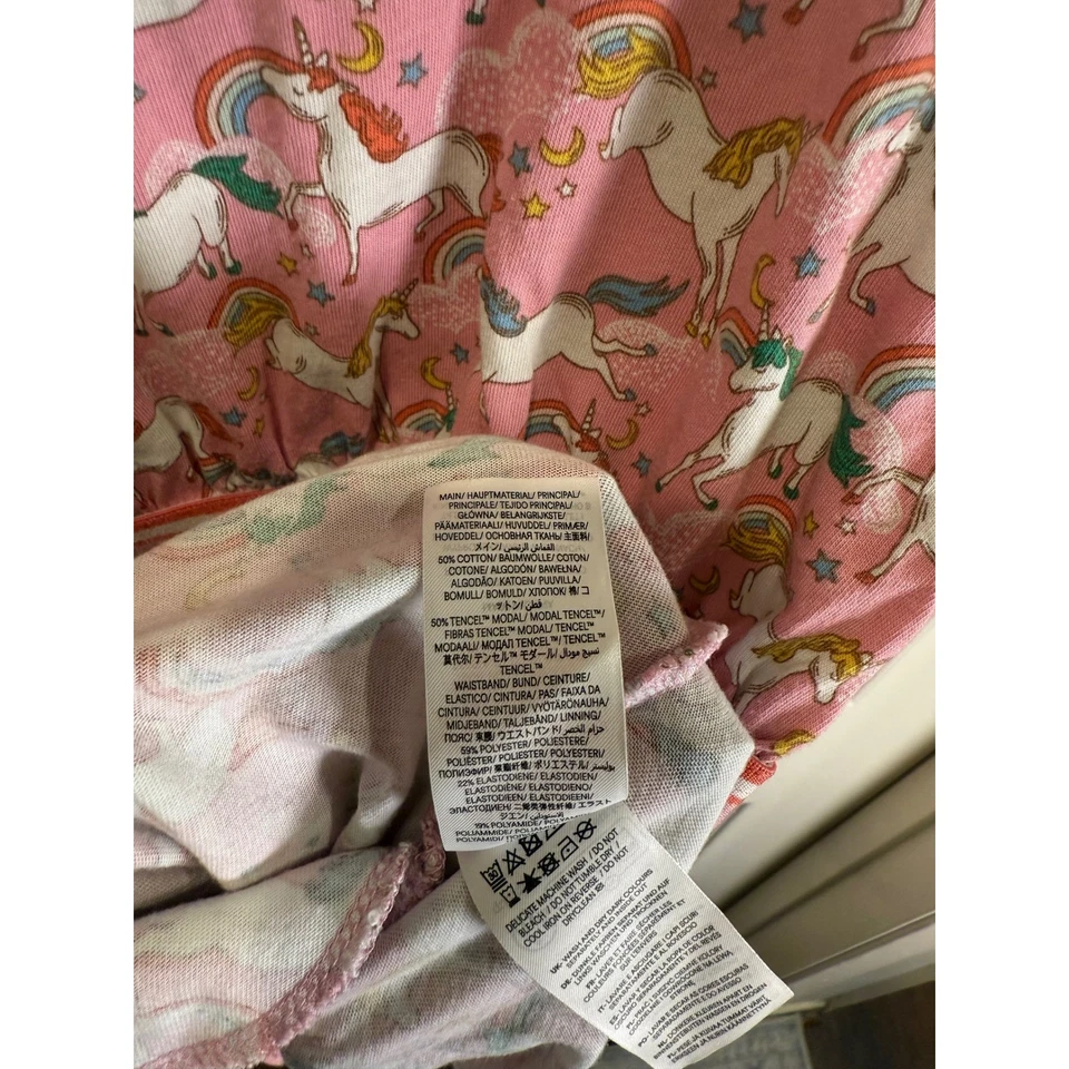 Mini Boden Unicorn Rainbow Pink Long Sleeve Dress Girls Size 4-5Y - Image 4 of 4