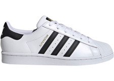 Size 7.5 - adidas Superstar White Black W for sale online | eBay