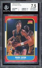Mark Eaton Rookie Card 1986-87 Fleer #28 BGS 7.5. rookie card picture
