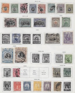 28 Peru Stamps from Quality Old Antique Album 1917 1929