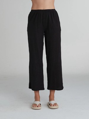 Vented Pant in Linen Cotton Crosshatch by Cut-Loose - CLOSEOUT New NWT