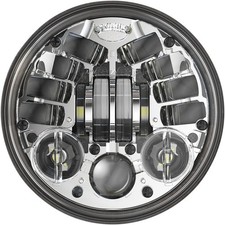 J.w. Speaker 8690 Adaptive 2 Led Headlight 5.75 Chrome Par46