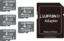 5-Pack 4GB Micro SD Cards with Adapter, Class 6 Mini Flash Memory Cards, Reliabl