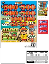 Pull Tab Ticket - Hard Card Tickets - Game - Gimmie my Money
