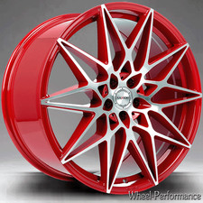 19 Zoll AW10 Alufelgen 8,5x19 5x108 ET45 rot hochglanzpoliert für Ford