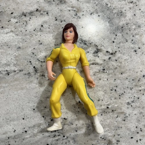 1988 APRIL O'NEIL Yellow Blue Stripe Variant TMNT Ninja Turtles Action Figure
