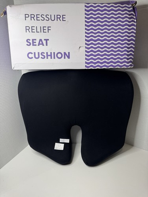 #ad Cushion Lab Pressure Relief Seat Cushion Sitting Extra Dense Memory Foam Black $44.79